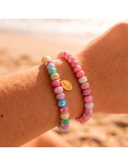 Bracelets Coco Multico et Rose Comptoir Doré