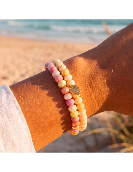 Duo de Bracelet Coco Pêche et Citron - Comptoir Doré