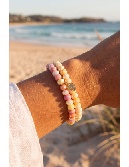 Duo de Bracelet Coco Pêche et Citron - Comptoir Doré