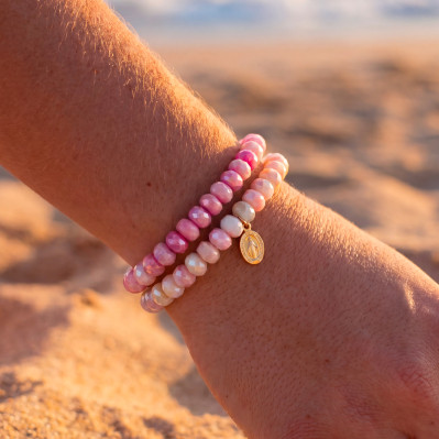 Bracelets Coco Pivoine et Rose Comptoir Doré 2