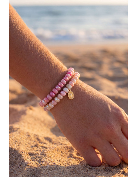 Bracelets Coco Pivoine et Rose Comptoir Doré