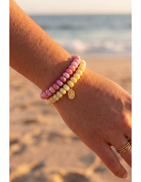 Duo de Bracelet Coco Rose et Citron - Comptoir Doré