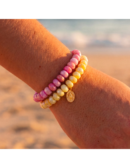 Duo de Bracelet Coco Rose et Citron - Comptoir Doré