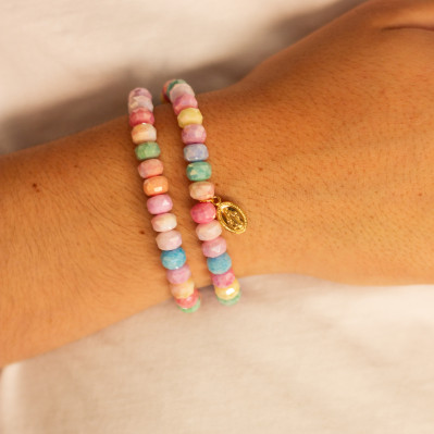 Bracelet Coco Multico - perles collier de bonbons - Comptoir Doré 2