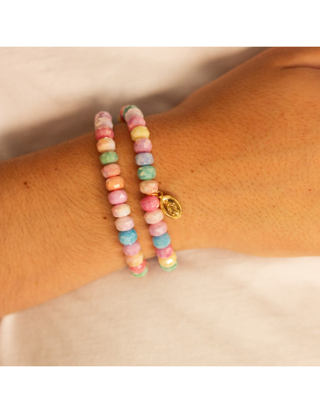 Bracelet Coco Multico - perles collier de bonbons - Comptoir Doré