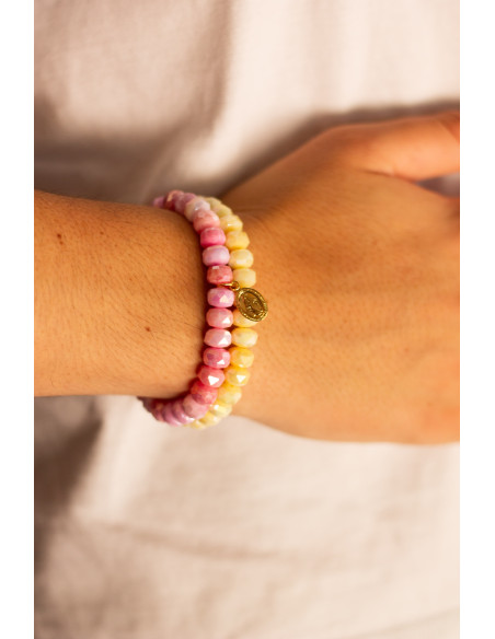Duo de Bracelet Coco Rose et Citron - Comptoir Doré