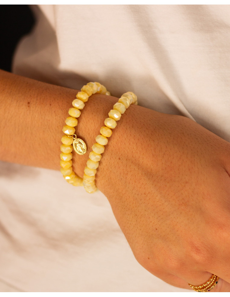 Bracelet Coco Citron - Médaille Miraculeuse - plaqué or (enfant/adulte) - Comptoir Doré