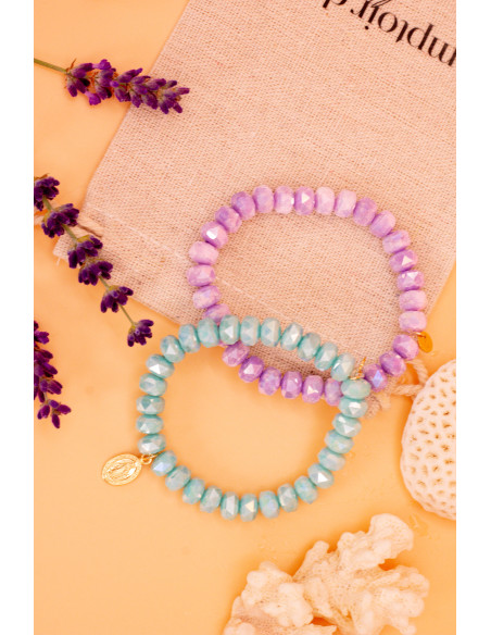 Duo de Bracelet Coco Lagon et Lavande - Comptoir Doré
