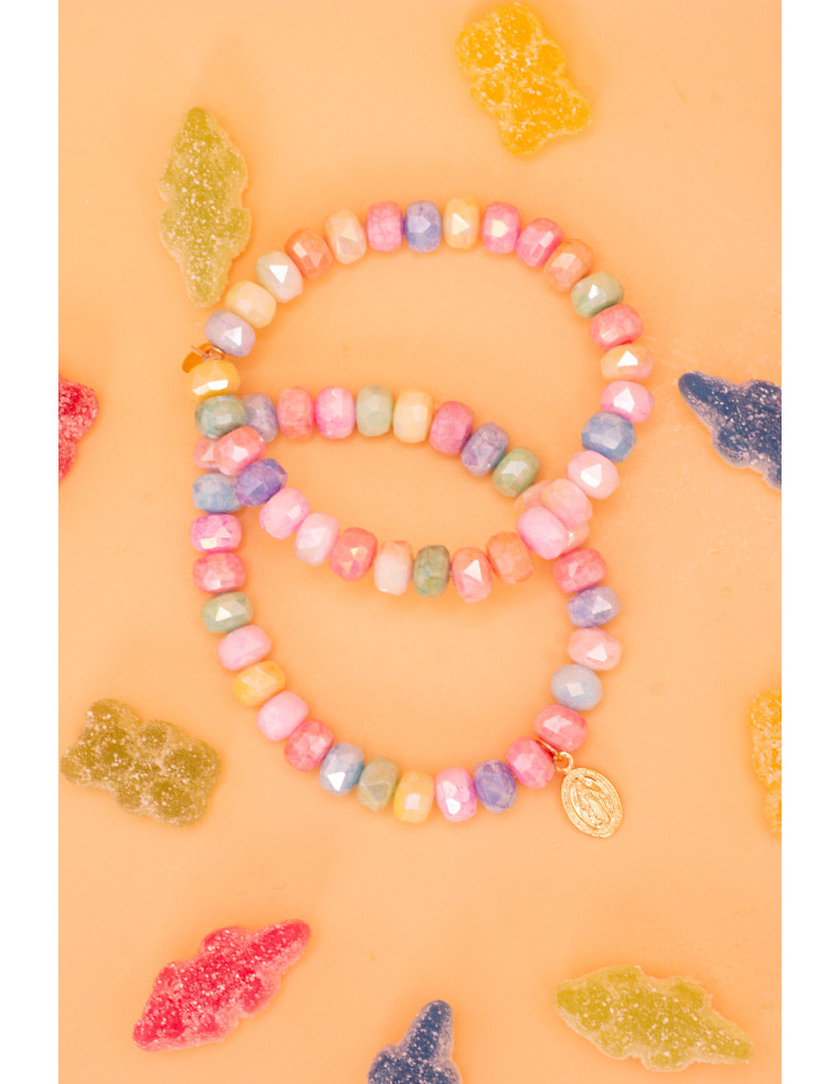 Bracelet Coco Multico - perles collier de bonbons - Comptoir Doré