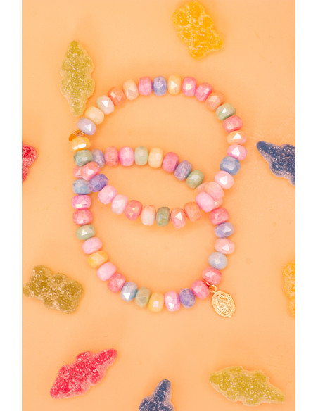 Bracelet Coco Multico - perles collier de bonbons - Comptoir Doré
