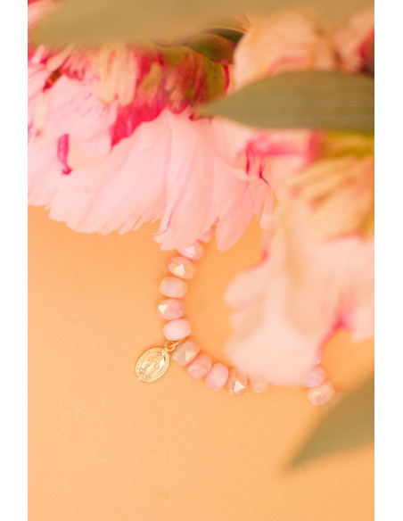 Bracelet Coco Pivoine Médaille Miraculeuse - Comptoir Doré