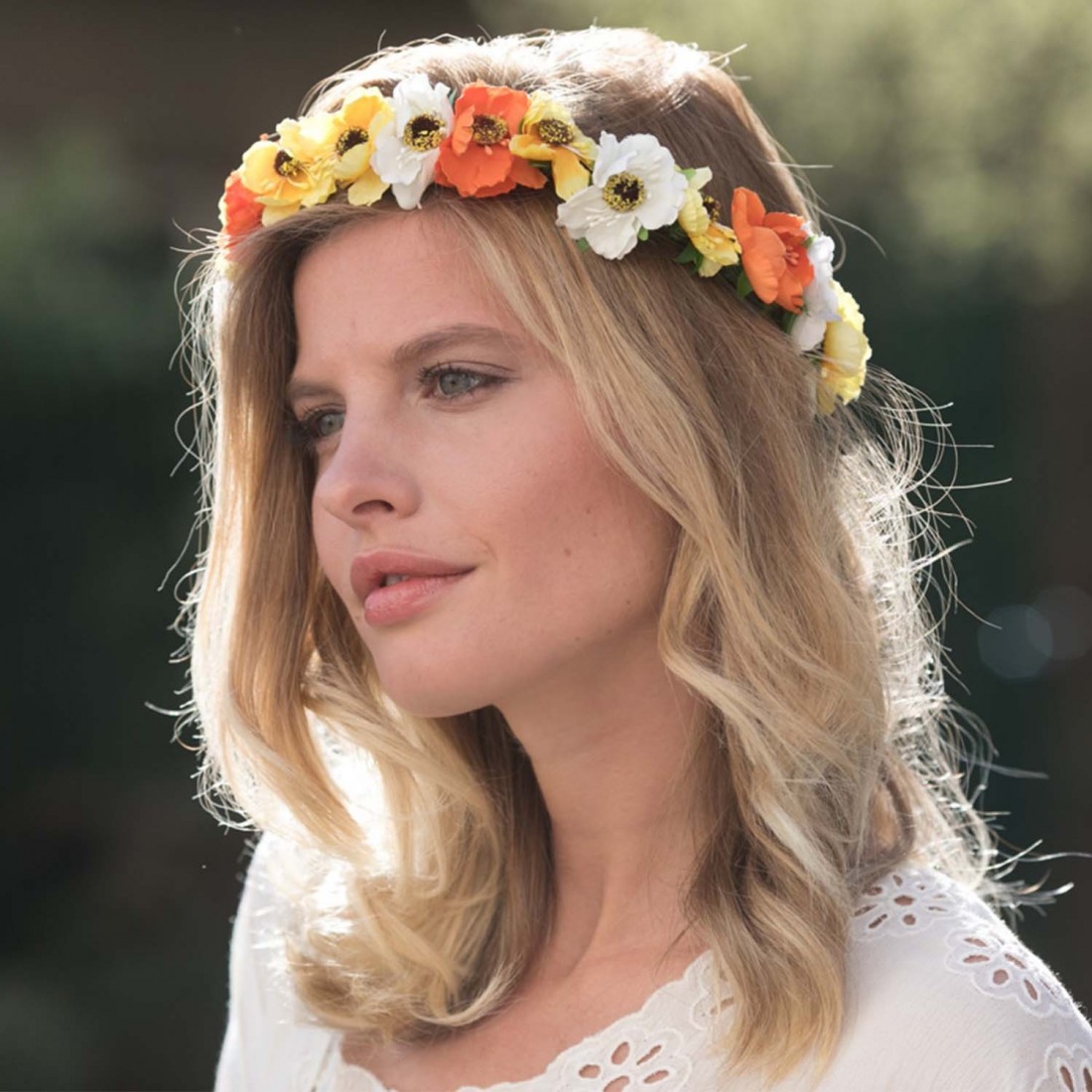 Couronne de Tête Fleurs Séchées Bohème pour Mariage - Mes Fleurs