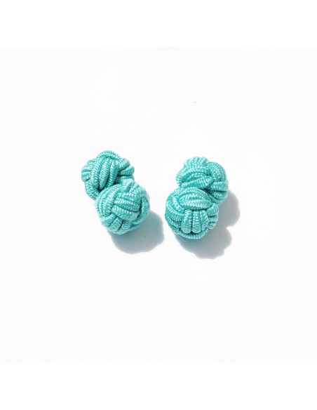 Boutons de manchette bleu turquoise