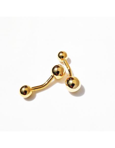 Boutons de manchette dandy doré