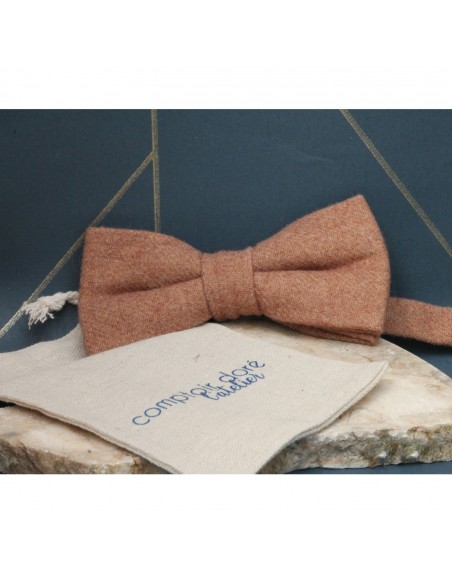 Noeud Papillon Marron Laine - Comptoir Doré