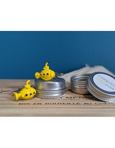 Boutons de manchette Sous Marin Jaune - Comptoir Doré