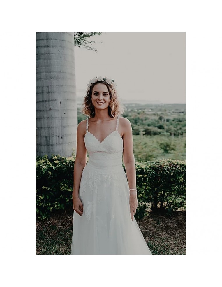 Couronne de fleurs stabilisées Calista - BFlower - Comptoir Doré