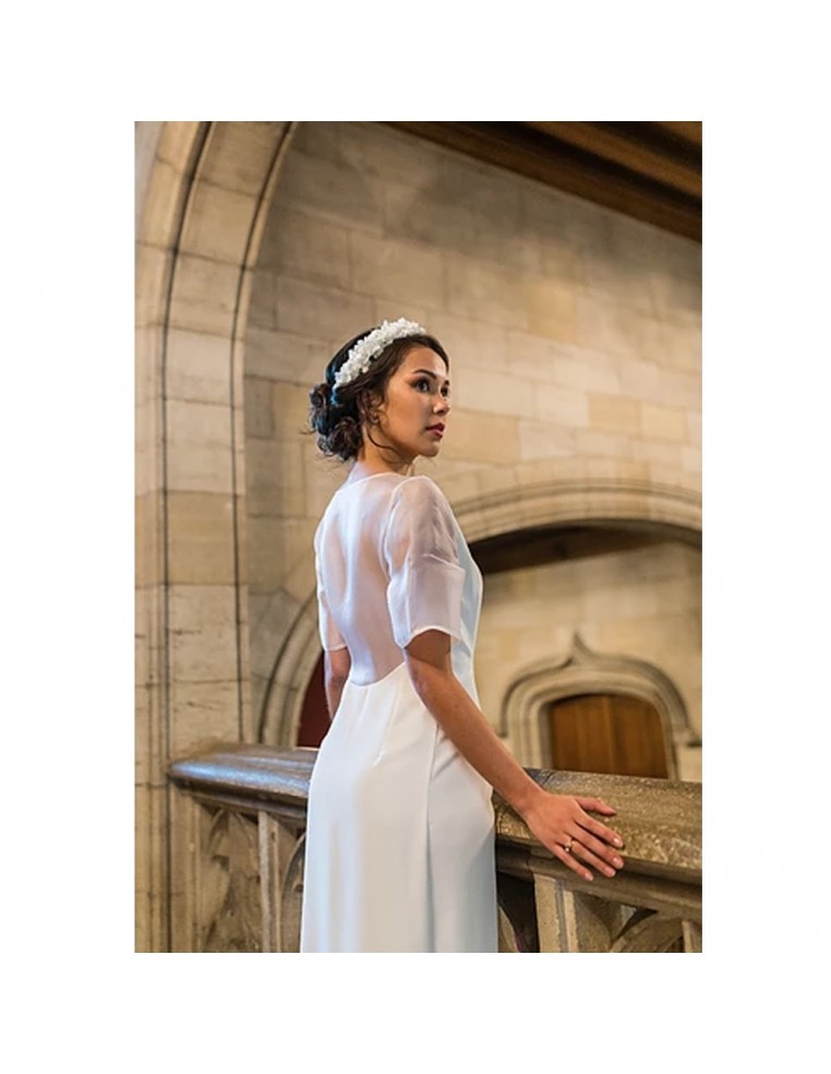 Couronne de fleurs Hortensia stabilisé - BFlower - Comptoir Doré