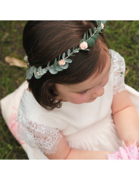 Couronne eucalyptus Pia enfant - Comptoir Doré