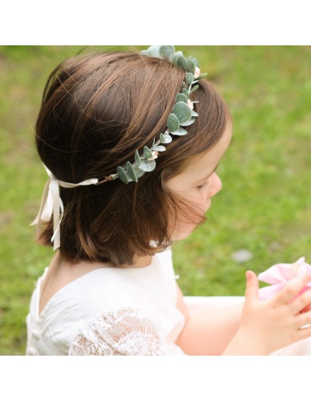 Couronne eucalyptus Pia enfant - Comptoir Doré