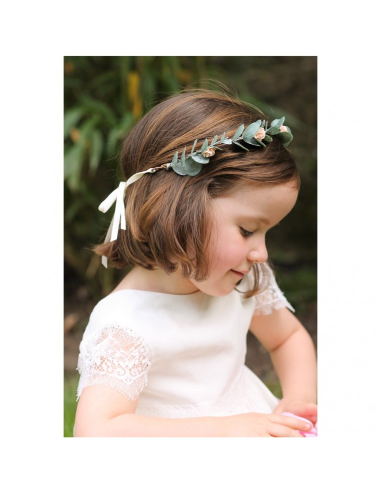 Couronne eucalyptus Pia enfant - Comptoir Doré