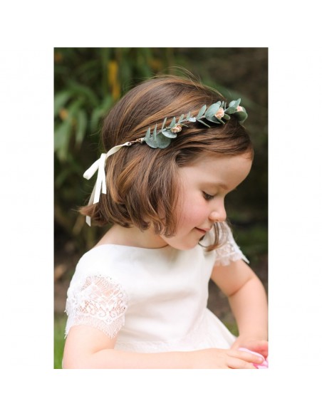 Couronne eucalyptus Pia enfant - Comptoir Doré