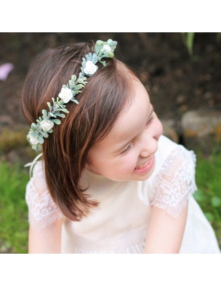 Couronne de fleurs enfant Philippa - Comptoir Doré