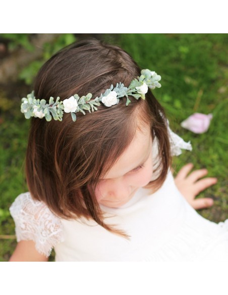 Couronne de fleurs enfant Philippa - Comptoir Doré