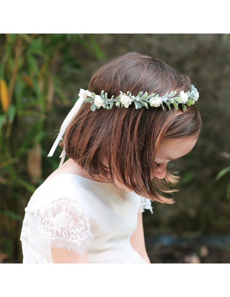 Couronne de fleurs enfant Philippa - Comptoir Doré