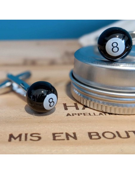 Boutons de manchette Boule de billard - Comptoir Doré