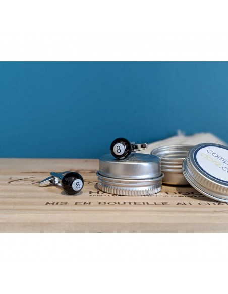 Boutons de manchette Boule de billard - Comptoir Doré
