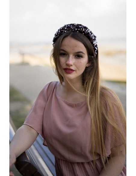 Serre-tête paillettes sequins Sue - L'Otarie Club - Comptoir Doré