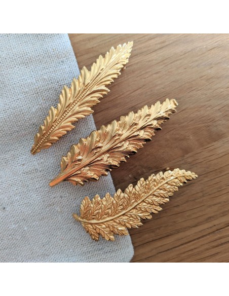 Barrettes dorées made in France - Comptoir Doré