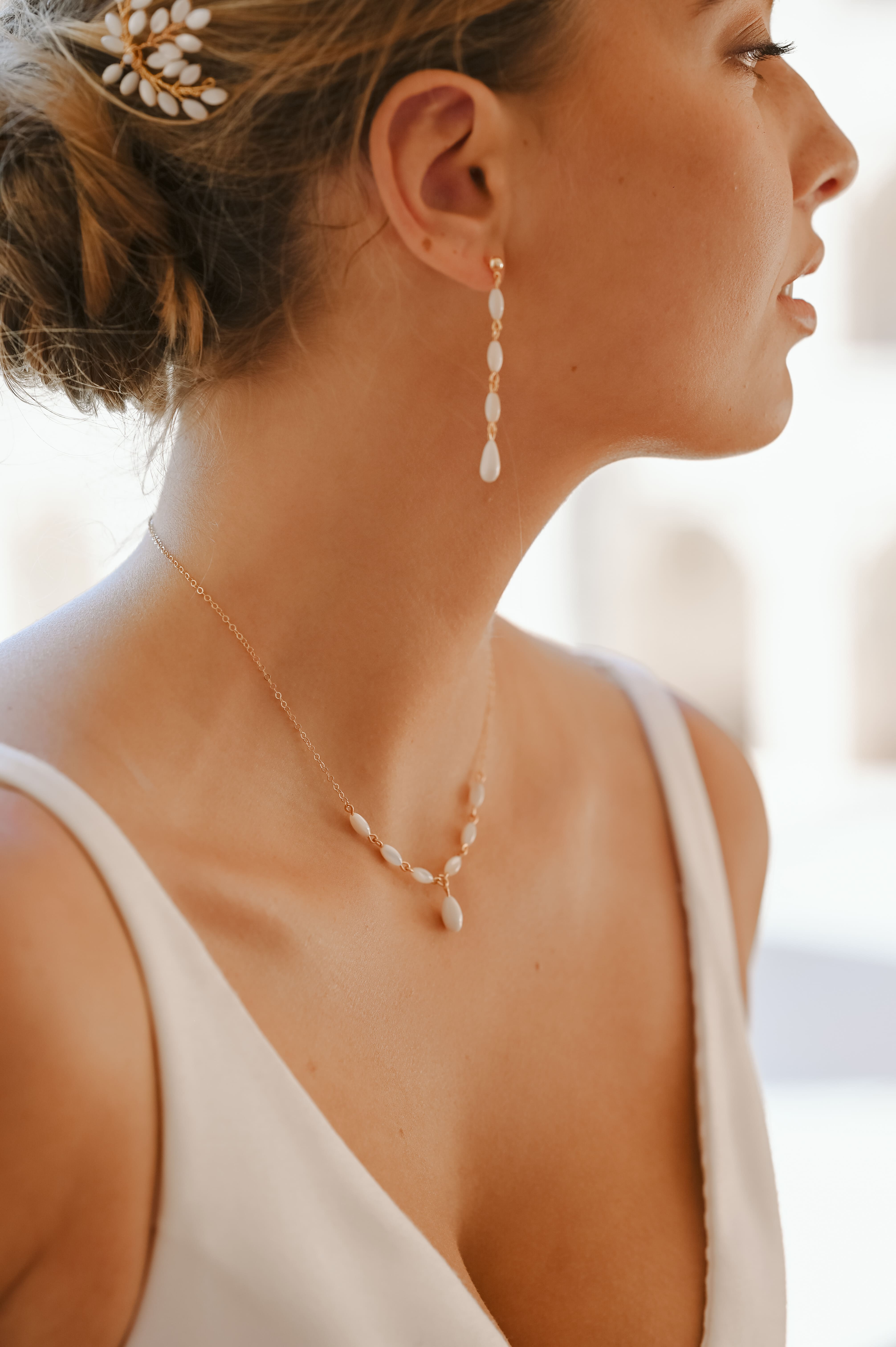Bijoux & Accessoires Mariée en Nacre - Collection 2026 - Comptoir Doré
